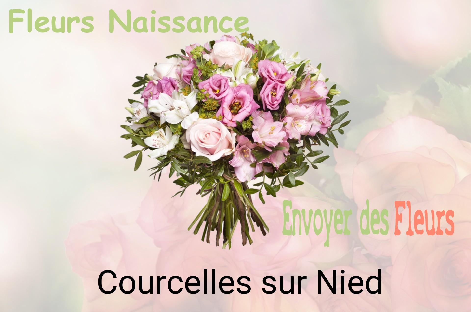 Bouquet de fleurs de naissance livré à Courcelles-sur-Nied