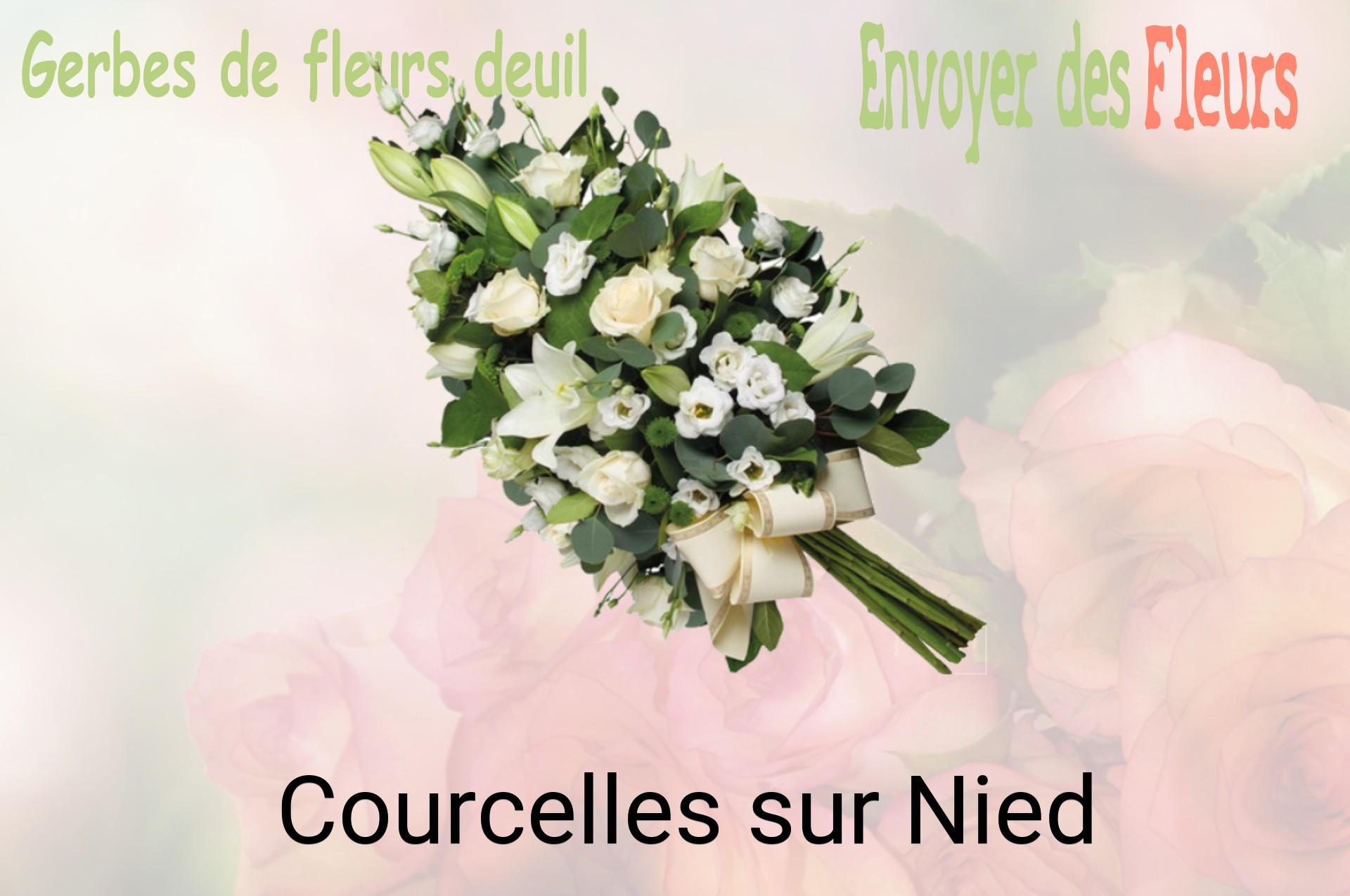 Gerbe de fleurs de deuil livrée à Courcelles-sur-Nied